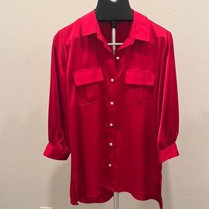 New With Tag red shirt by Investments